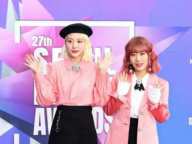 Bolbbalgan 4, appeared on Red Carpet. The ”27th High 1 Seoul Music Awards”.