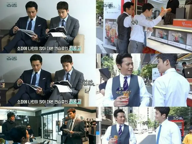Actors Jang Dong Gun and Hyeongsik (ZE: A) who appeared in TV Series ”Suits”,Kemi shining ahead of t