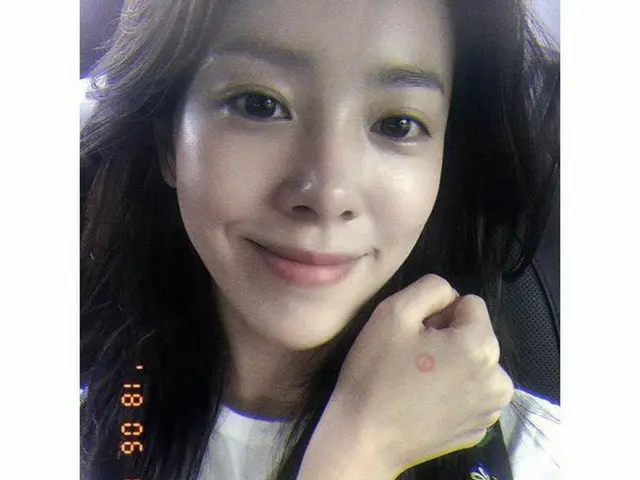 Actress Han Ji Min reported completion of vote for the Korea Unification LocalElection.