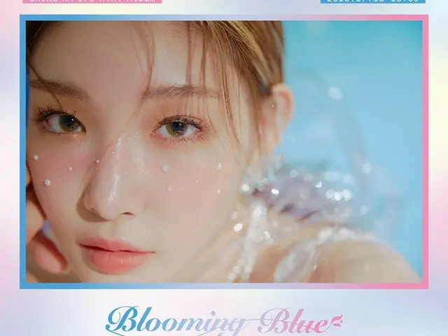 【T Official mnh】 IOI former member CHUNGHA, comeback teaser. ● 3rd Mini Album”Blooming Blue” Photo T