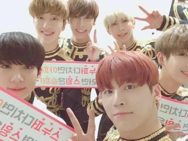 SNUPER, a group shot with enthusiasm for 'Idol Athletics'!
