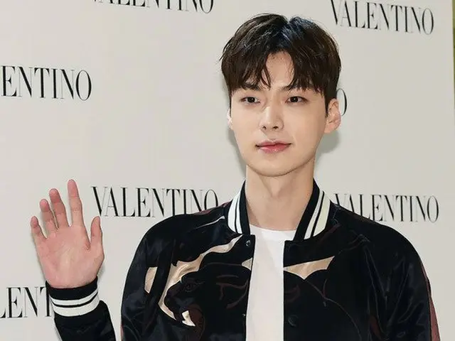 Attended actor Ahn Jae Hyeon, VALENTINO opening party. @ Seoul · New worlddepartment store Gangnam s