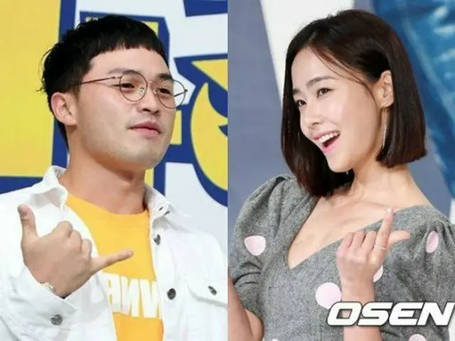 Collateral coverage on rapper Microdot and actress Hong Soo Hyun. .