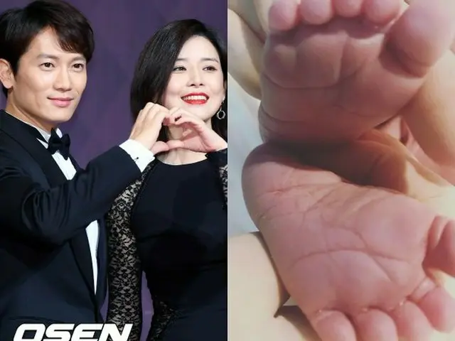 Actor Jisung - Actress Lee Bo Young Birth of a boy who will be the second childto the couple. Today