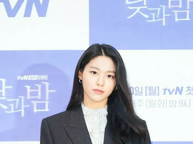 SEOLHYUN (AOA) attends the online production presentation of tvN TV Series ”Dayand Night”.