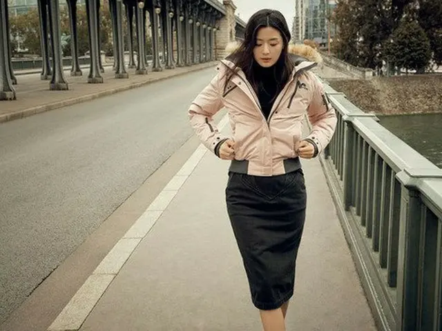 Actress Jun Ji Hyun, released pictures. Outdoor sports brand ”Nepa”. Additions.