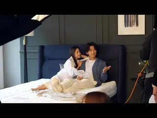 Rain (Bi) & Kim Tae Hee, the making of video of the advertisement shooting site 