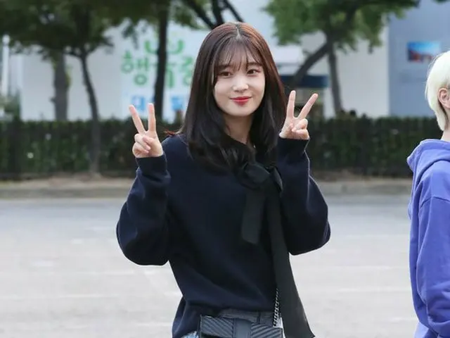 IOI's former member DIA Chae Young, heading for work. Music Program ”Music Bank”rehearsal, Seoul Yeo