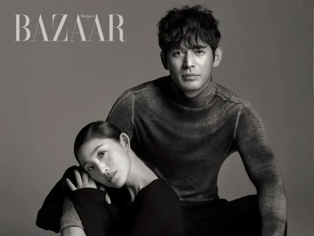 Actor Oh Ji Ho & Ballerina Kim Joo Won, released pictures. Magazine ”BAZAAR”.
