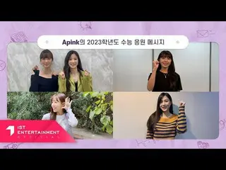[Official] Apink, message to support the students, who are taking the national s