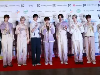 &TEAM participating in the ”KCON JAPAN 2024” red carpet event.
