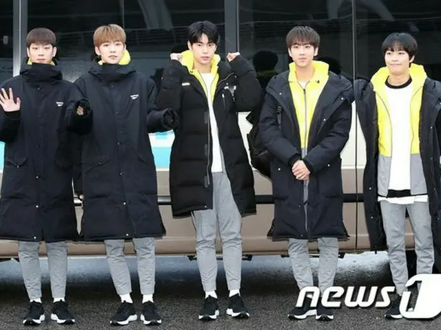 KNK, arriving to ”Idol Athlete Games”. Infront of Goyang gymnasium in GoyangCity near Seoul.