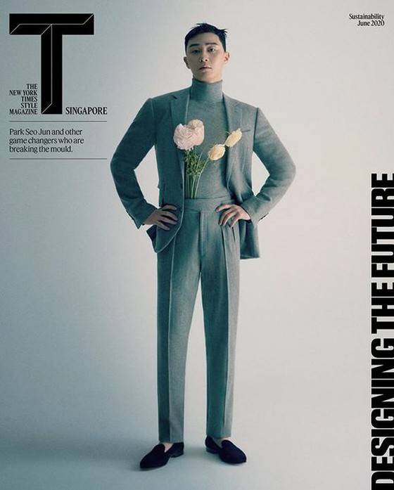 Actor Park Seo Jun appears in Singapore fashion magazine