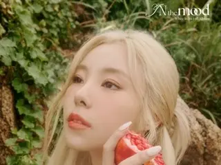"MAMAMOO" Wheein, blonde + pure white dress... mysterious concept photo