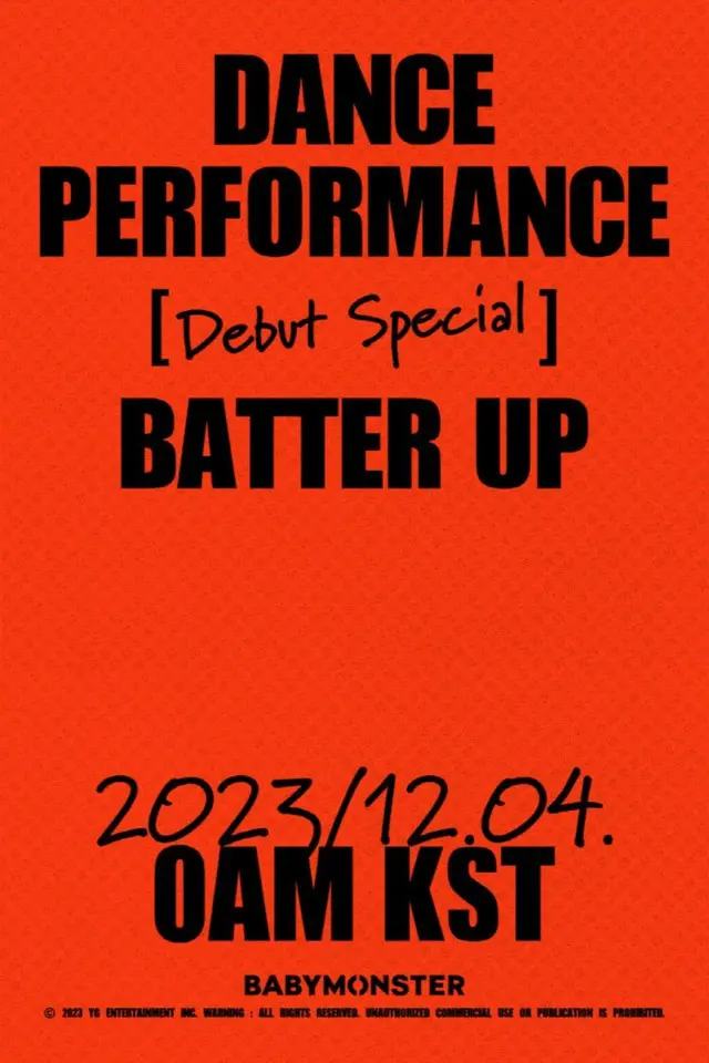 “まだ音楽番組出演なし”YGの新人「BABYMONSTER」、デビュー曲「BATTER UP」のパフォーマンスビデオを公開へ