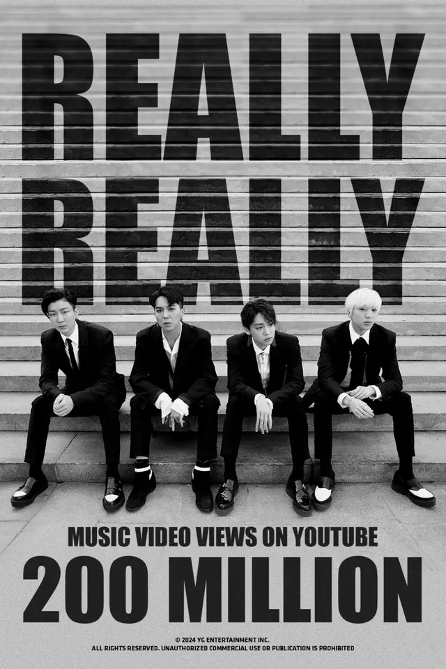 「WINNER」、「REALLY REALLY」MVの視聴数2億回達成
