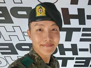 "BTS" J-HOPE visits his own pop-up wearing military uniform... "Thank you for coming!"