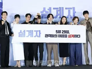 [Photo] Actors Kang Dong Won, Lee Mu Saeng, Jung Eun Chae and other brilliant leading actors of the film "The Designer" give a powerful Go for it!