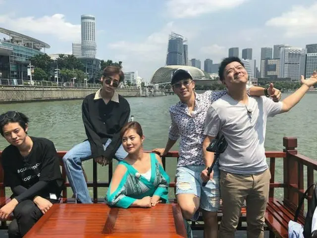 Jung Joon Young, Park Narae, et.al of tvN Variety ”Channa Tour”, currentlytraveling in Singapore.