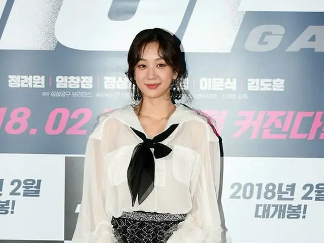 Actress Jung Ryeo Won attended the media preview of movie ”Gate”. On theafternoon of 19th, CGV Yongs