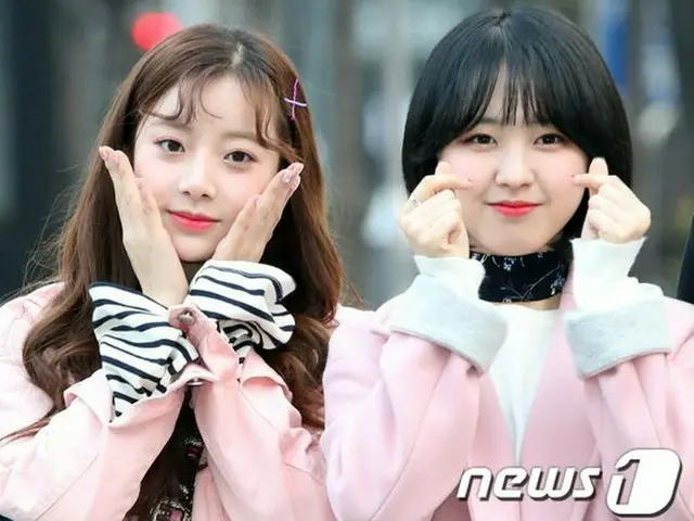 THE UNIT G, "Music Bank" arriving to work. Seoul Yeouido (Yoido).