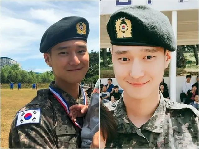Ko KyungPyo of the division's chief commendation, released his recent life inthe military service.