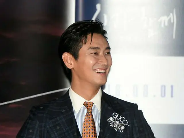 Actor Joo Ji Hoon, attended the media preview of the movie "with God 2".