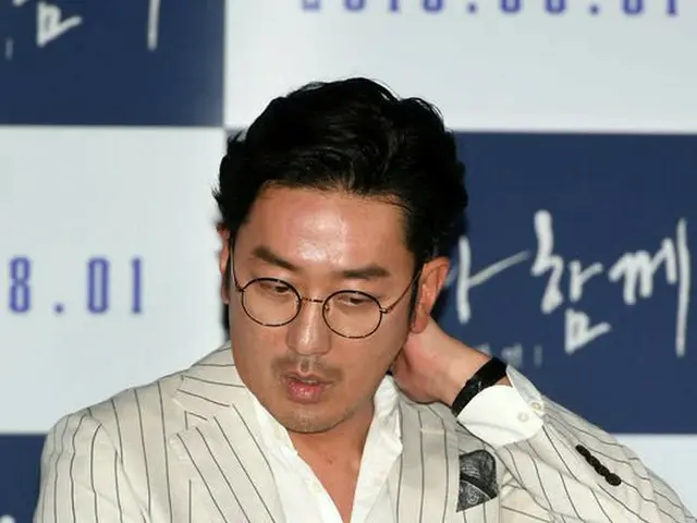 Actor Ha Jung Woo attended the media preview of the movie "God with God 2".