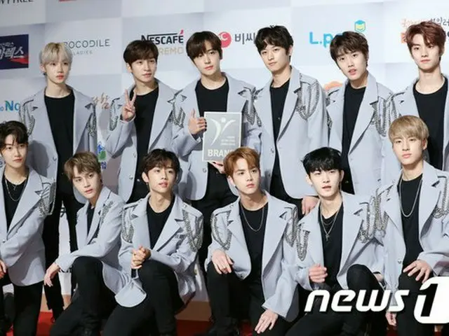 THE BOYZ, attended "2018 Brand Awards Ceremony of the Year" photo wall event. Se