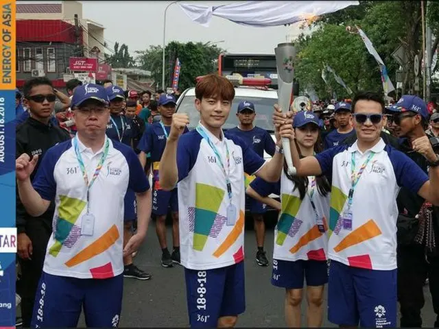 SE7EN, participated in the Jakarta's torch relay of the Asian Games 2018. Firstas a Hallyu star.