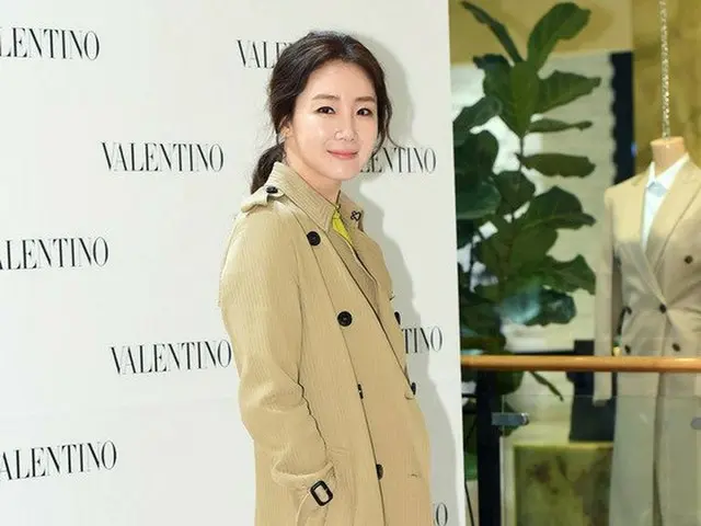 Actress Choi · JiWoo, VALENTINO attended the opening party. @ Seoul · New worlddepartment store Gang