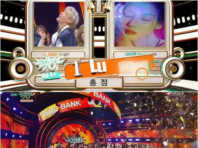 GOT7, "MUSIC BANK" first place.