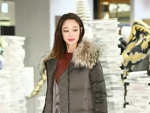 Actress Choi Yei Jin, Seoul · Lotte Department Store attended the fashion brand”DUNO” event held at