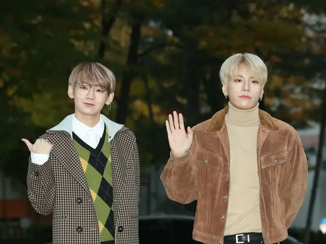 JBJ 95, arriving to work Music Program "Music Bank" rehearsals. On the morning o