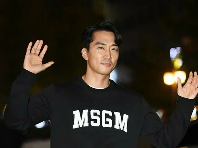 Actor Song Seung Heon, participating in the launch of the TV Series ”Player”.Afternoon on 3rd, Seoul