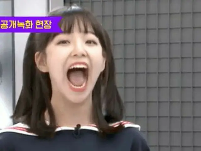 An idol whose mouth is too big. fromis_9 Baek Ji Heon.