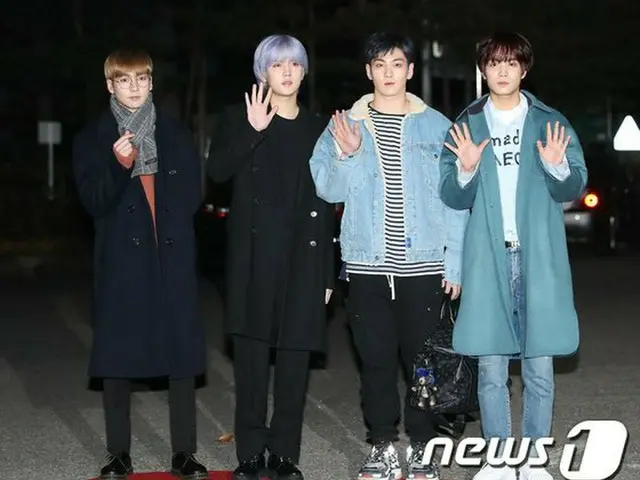 NU'EST W, arriving to work ”Music Bank”. Seoul Yeouido