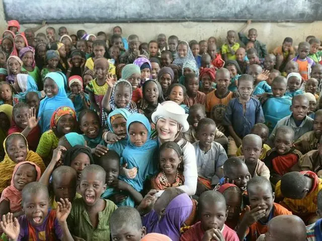 Actress Ku Hye sun, UNICEF Korea Committee visited Africa · Chad.