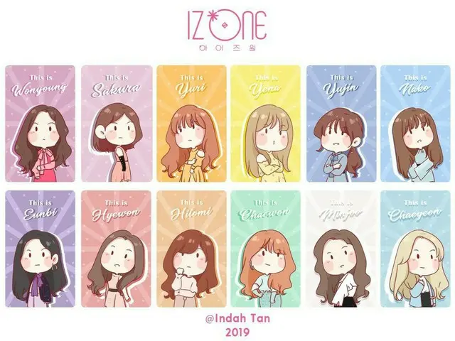 IZ*ONE fan art. Part 2.