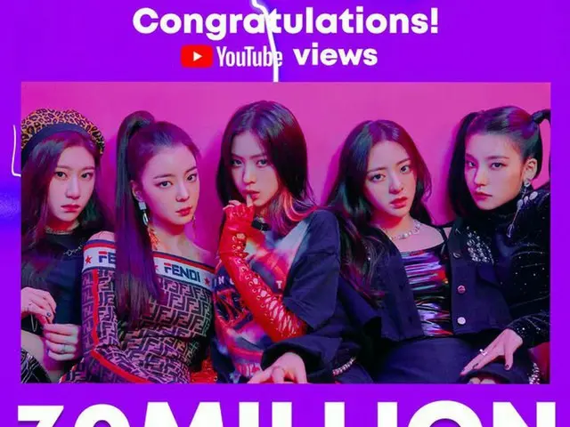 ITZY, debut song "DALLADALLA" is top on 5 charts. It reached 33.8 million views 