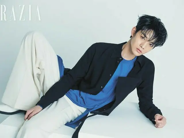 Former WANNA ONE Ba · Jin Young, released pictures. Grazia.