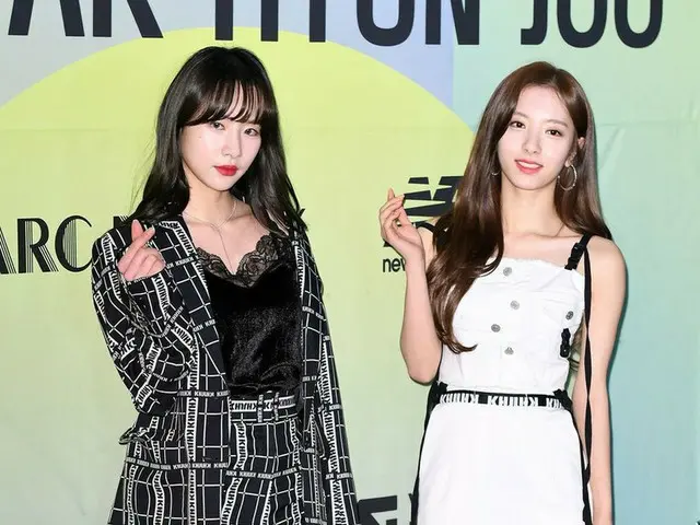 WJSN Sora & Bona attend "Kwak Hyun Ju Collection 2019 F/W Off Show". Seoul · ARC