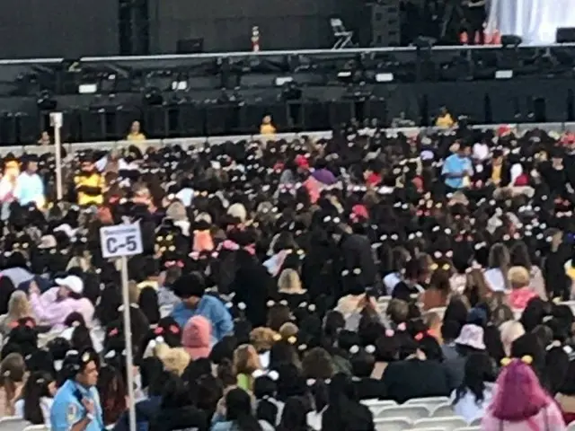 Omnibus 3. BTS, "events" of the US tour.  ● Is it an ear on the head of a US fan