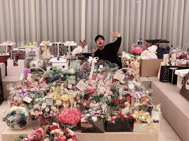 【G Official】 Actor Lee Min Ho, thanks to the fans for sending birthdaypresents.