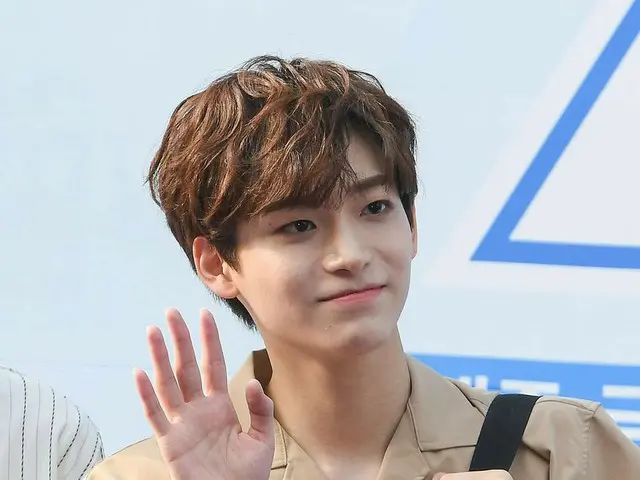 "Now 5th" Ku Jung Mo trainee, arrived to work completed. . PRODUCE X 101 Blue ca