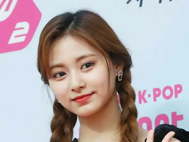 TWICE TZUYU attends the "2019 M2 X GENIE MUSIC AWARDS" red carpet event. One aft