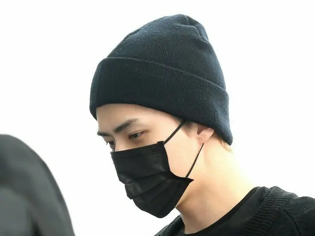 EXO SEHUN is leaving for Taiwan. Incheon International Airport on the afternoon 