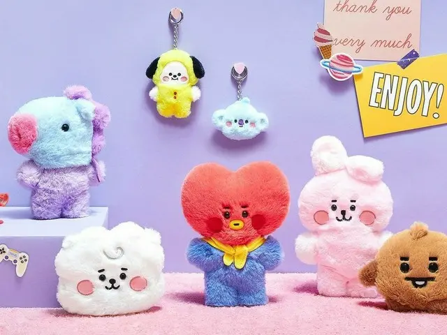LINE Friends, new product "BT21" appears. . Hot Topic among BTS fans. . 