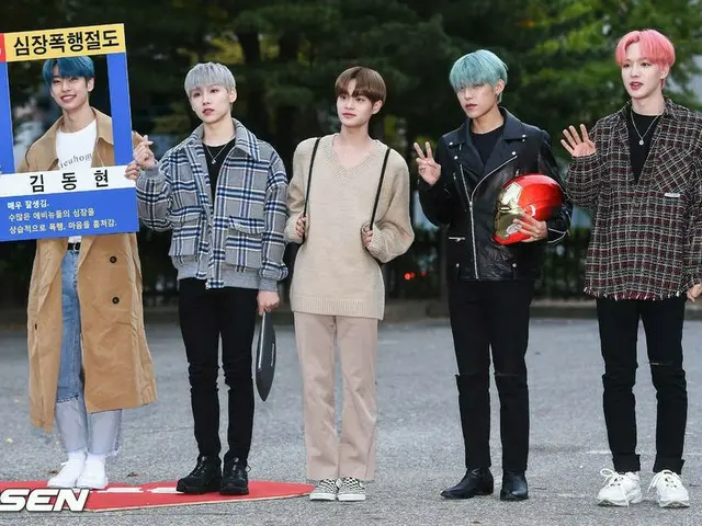 AB6IX, KBS “MUSIC BANK” rehearsal. On the morning of the 25th, KBS New Hall publ