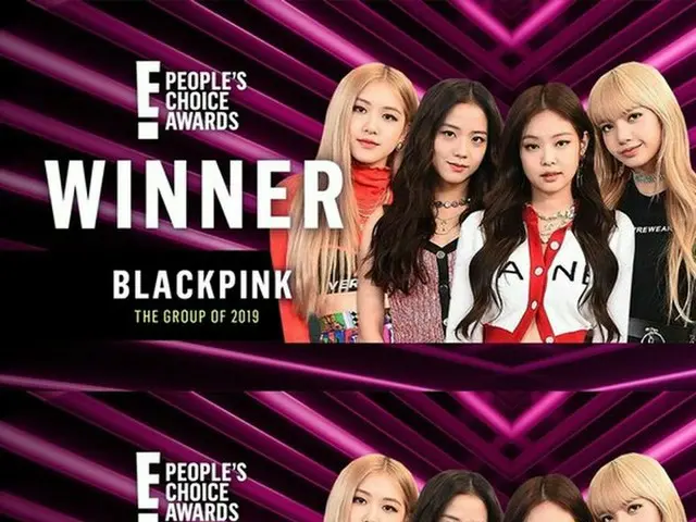 BLACKPINK won three crowns at the “E! People's Choice Award”. Awarded in three c